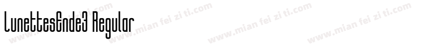 LunettesEnde3 Regular字体转换